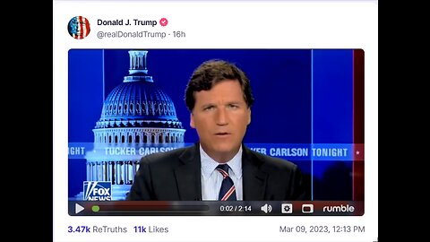 Donald J Trump TS post Mar 09, 2023, 12:13 PM