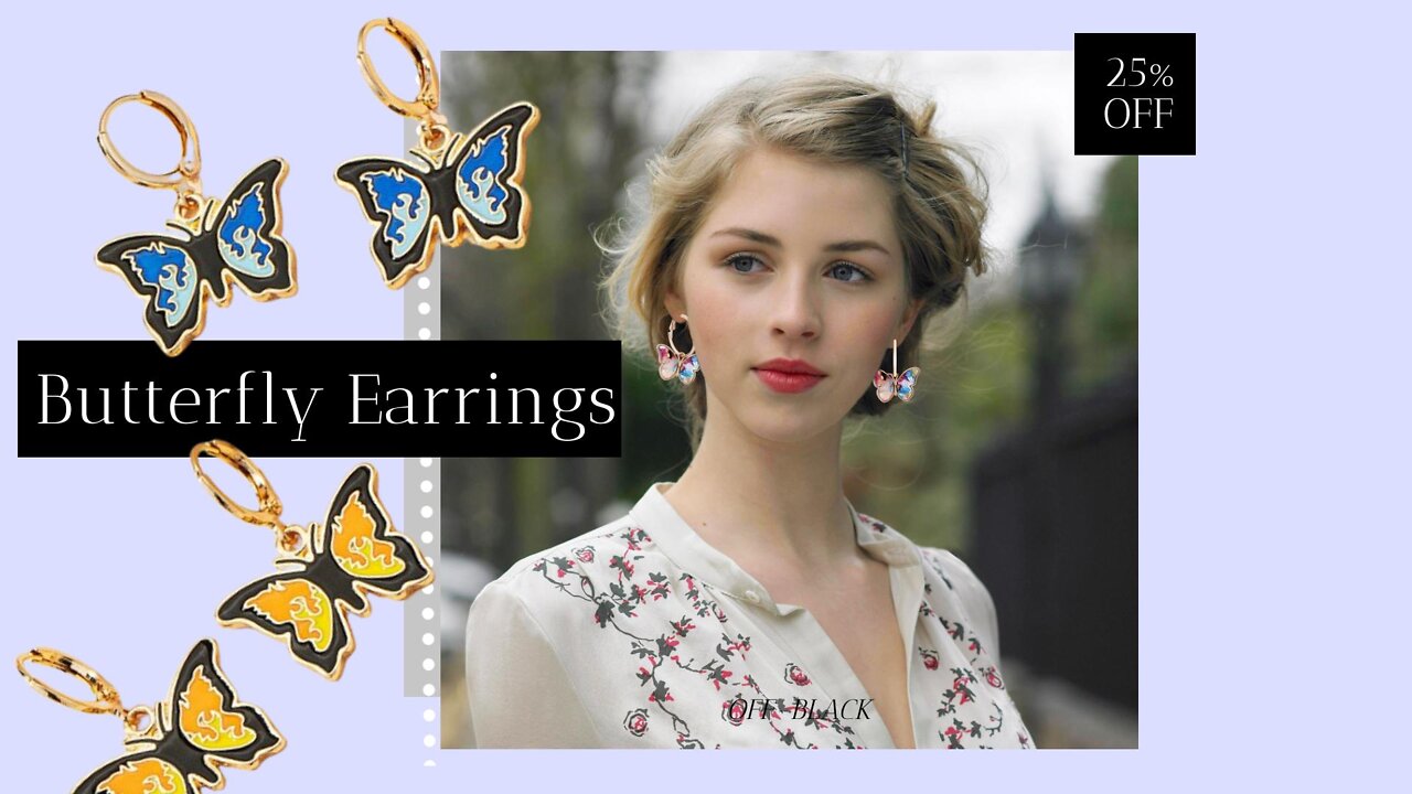 🦋Butterfly earrings🦋 | FREE SHIPPING WORLDWIDE🌍 #shorts