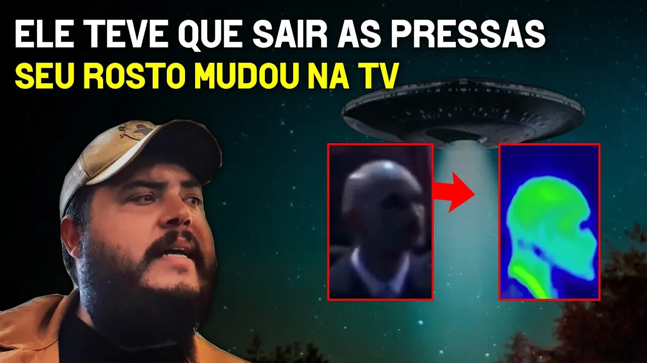 Ele teve que sair as pressas, seu rosto mudou na TV