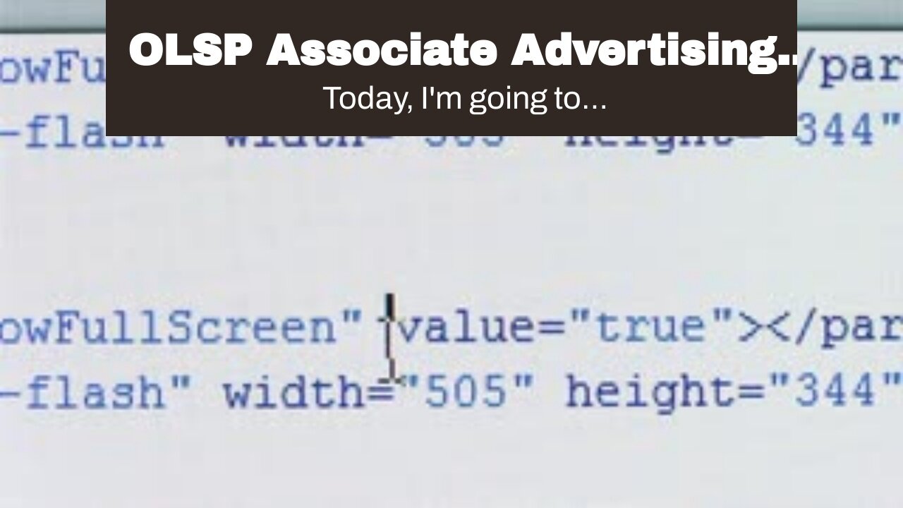 OLSP Associate Advertising System