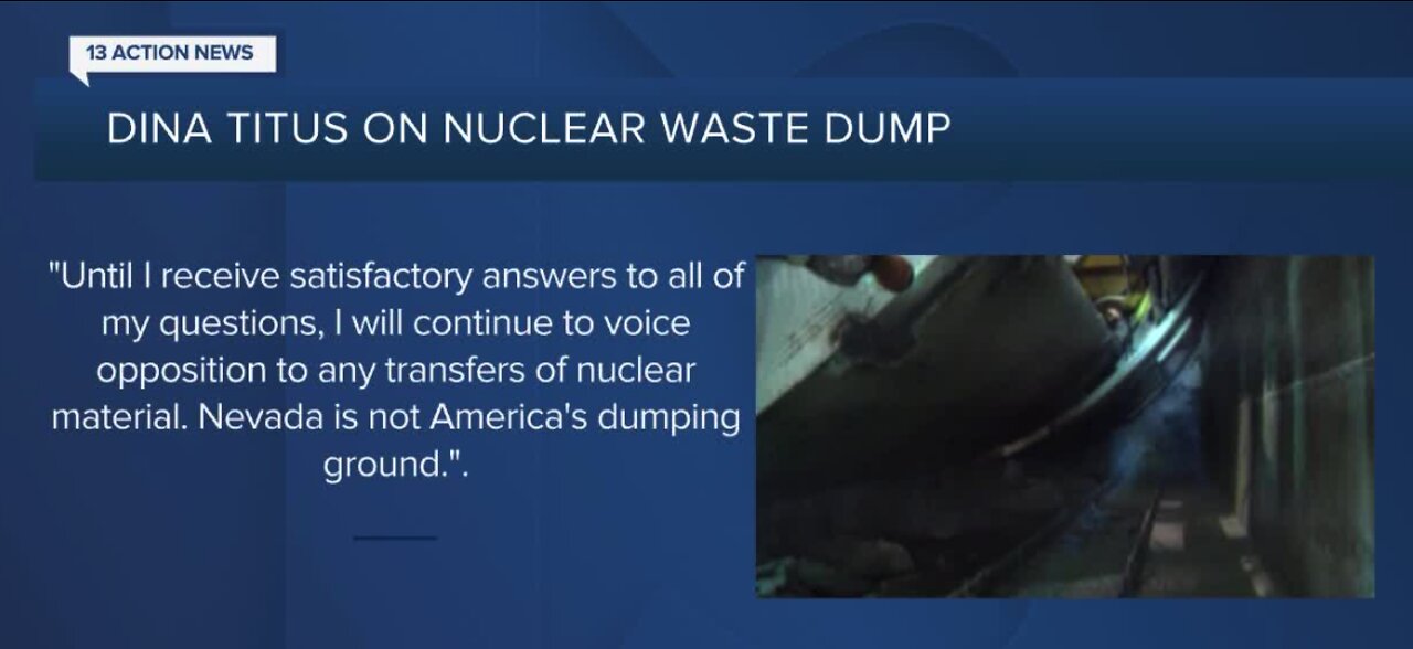 Dina Titus protests nuclear waste dumping in Nevada