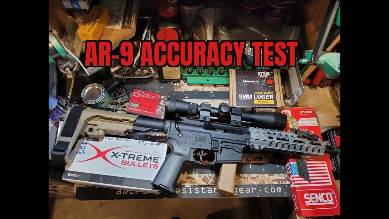 AR 9 Ammo Accuracy Test at 100 Yards !!!