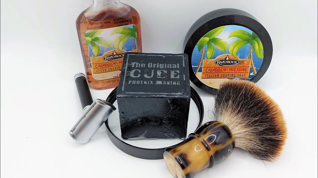 Cube Mentholated Pre-shave by P.A.A. first try, Mühle Combination (Companion head with R89 handle)