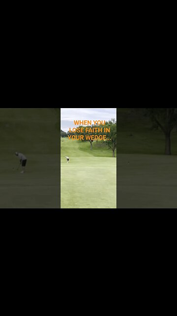 Putting from 50 yards short of the green!! #golf #golfshorts #like #subscribe #fun #golfswing