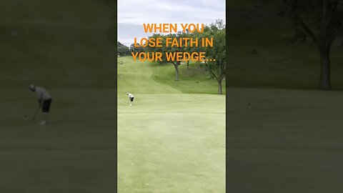 Putting from 50 yards short of the green!! #golf #golfshorts #like #subscribe #fun #golfswing