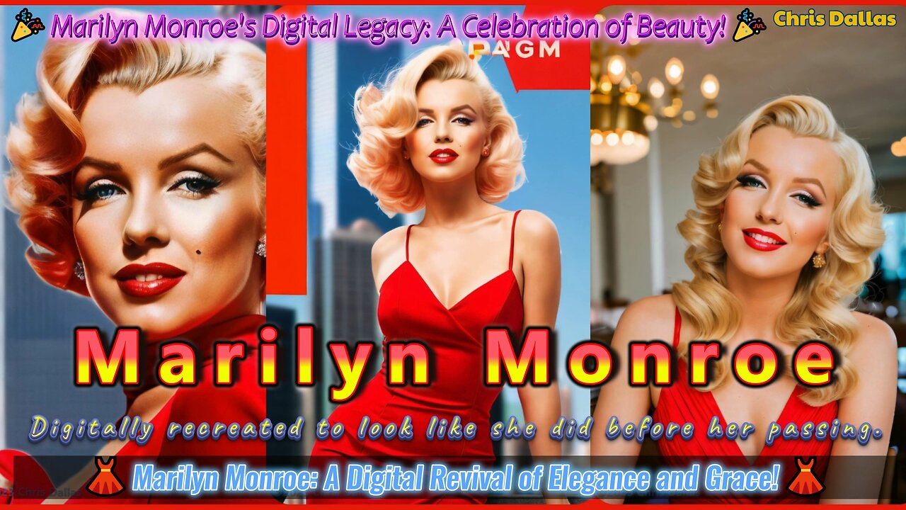 👗 Marilyn Monroe: A Digital Revival of Elegance and Grace! 👗