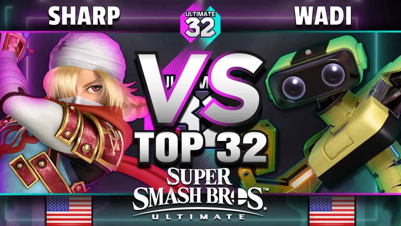 ULTIMATE 32 - NEST | Sharp (Joker/Sheik) vs WaDi (R.O.B.) - Top 32 Winners