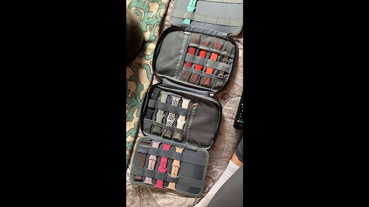 BGTREND Watch Band Storage Case for 32 Watch Straps, Watch Band Holder and Organizer Compatible...