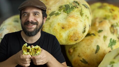 BOLINHO DE AIPIM | MANDIOCA recheado com carne moída