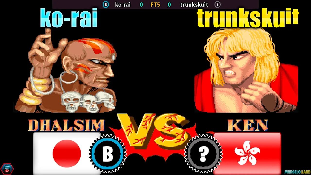 Street Fighter II: The World Warrior (ko-rai Vs. trunkskuit) [Japan Vs. Hong Kong]