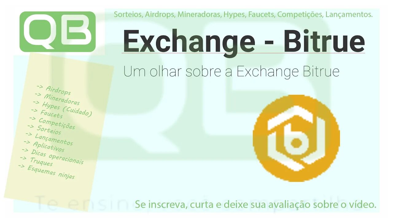 #DICA - UM OLHAR SOBRE UMA #EXCHANGE - #bitrue