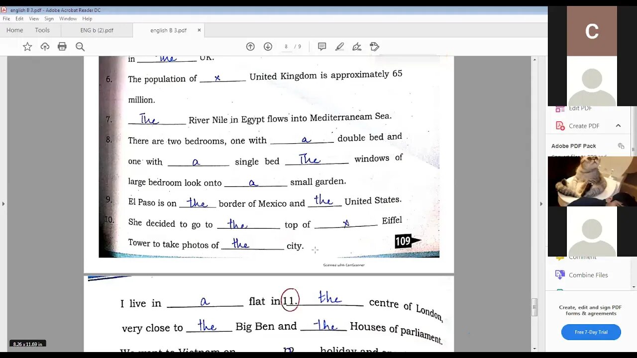 ENG B CLASS 7 19 01 21