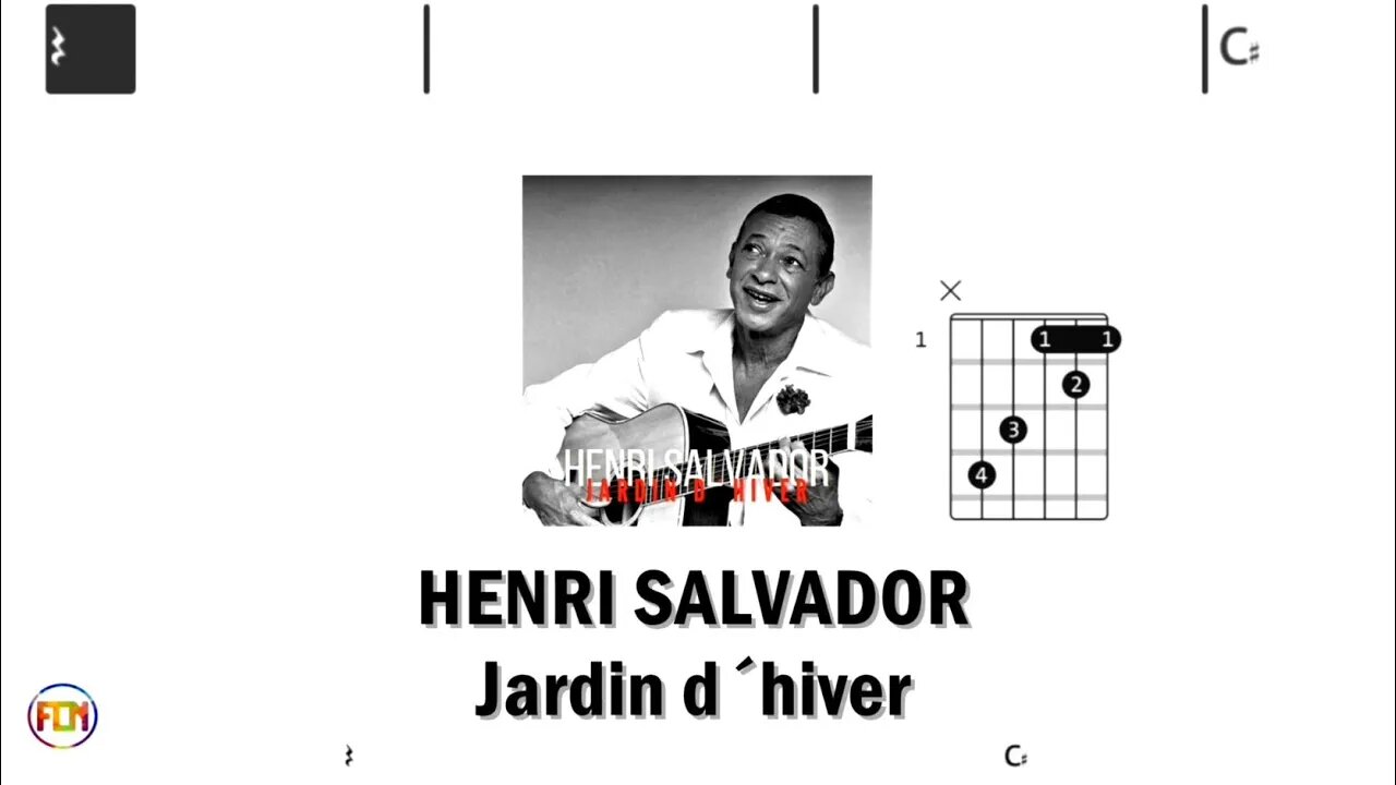 HENRI SALVADOR Jardin d´hiver - (Chords & Lyrics like a Karaoke) HD