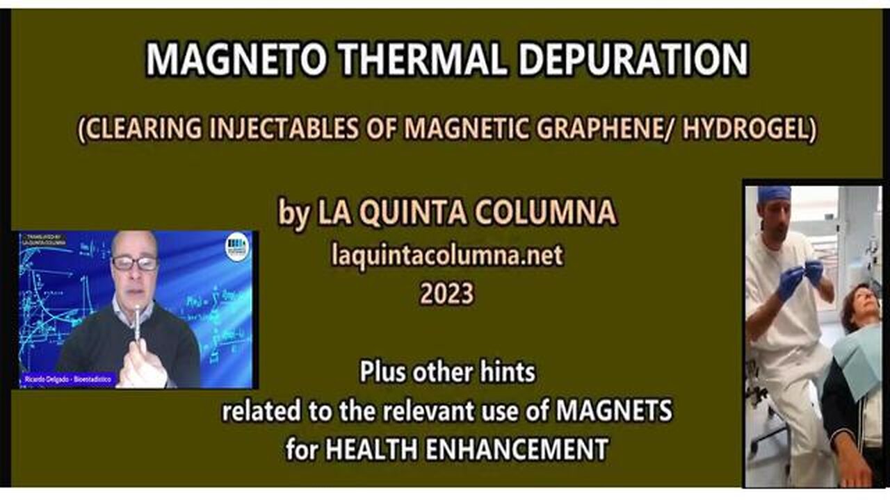 MAGNETO THERMAL DEPURATION (LQC) for GRAPHENE/HYDROGEL polluted INJECTABLES + REL (Apr 2023)