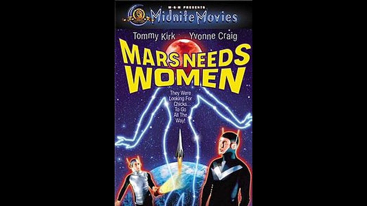 Mars Needs Women 1967 Tommy Kirk, Yvonne Craig cult Sci Fi Movie