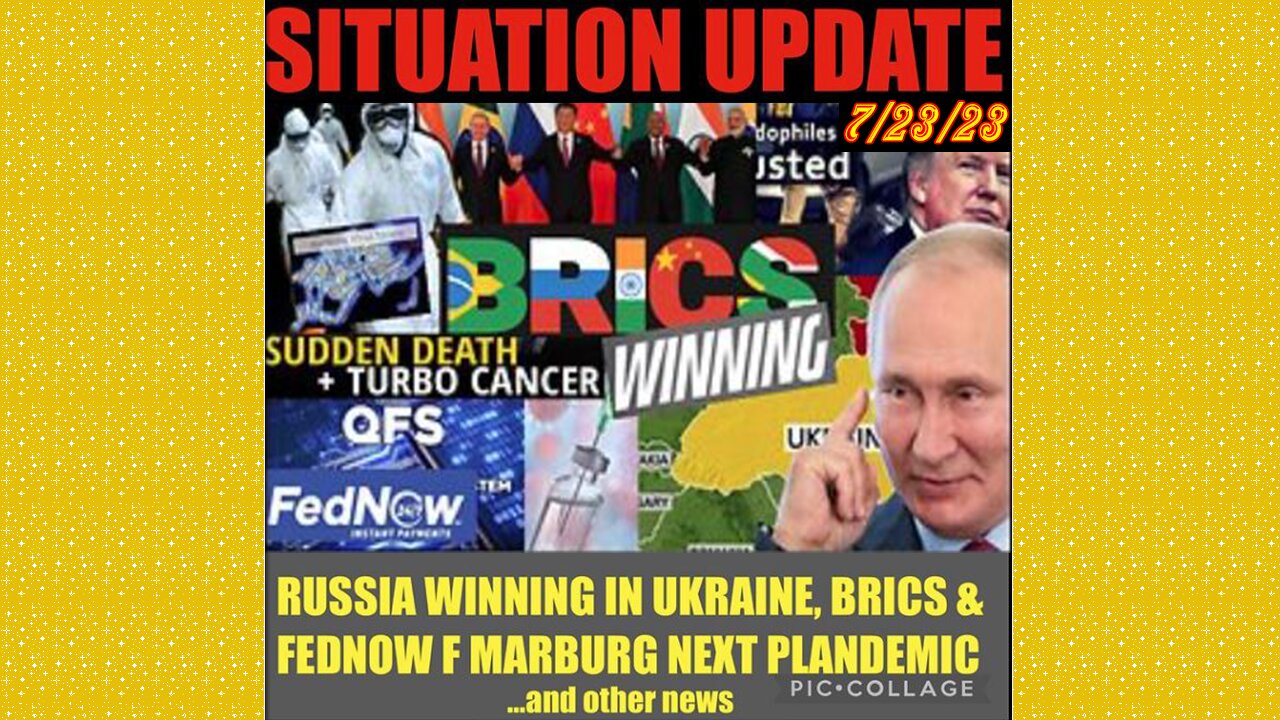 SITUATION UPDATE 7/23/23 - Johannesburg Underground Explosion, Us Inc Behind Nordstream Bombings