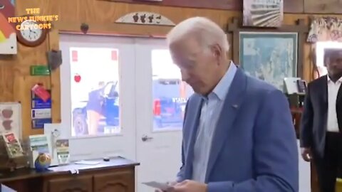 Biden has to pull out notes to answer question on Russia.