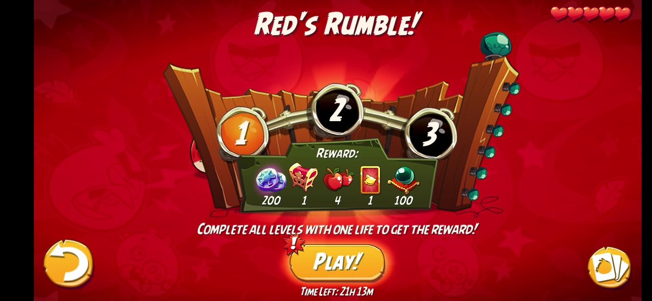 Angry Birds 2 Daily challenge Today | RED'S RUMBLE Monday challenge Today - Gameplay @Gamera Casual