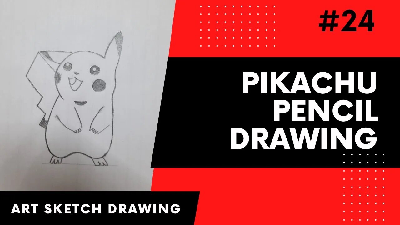 Pikachu Pencil Drawing Easy l Pokemon Pencil Drawing Easy Tutorial #easydrawing #drawingtutorial