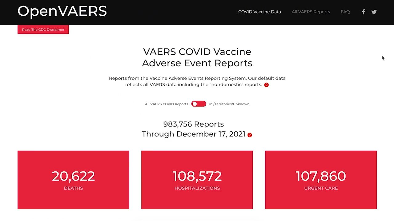 DEATHS AND INJURIES FROM THE VACCINE FROM VAERS