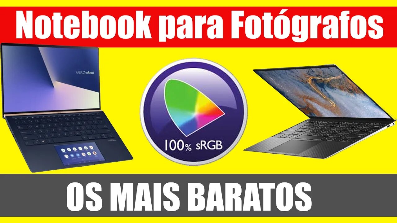 Notebook para fotografos tela com 100% SRGB os mais baratos