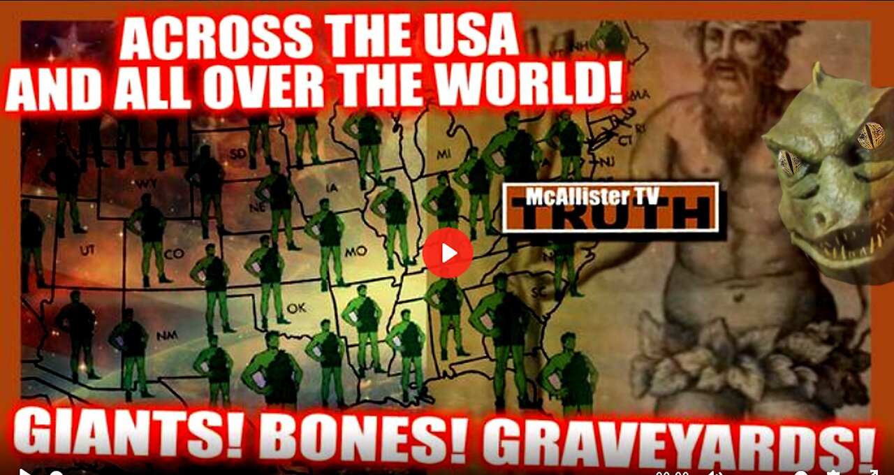 HIDDEN HISTORY! PREHISTORIC RACE OF GIANTS! 7 TO 12 FEET! GRAVEYARDS IN EVERY STATE AND COUNTRY!