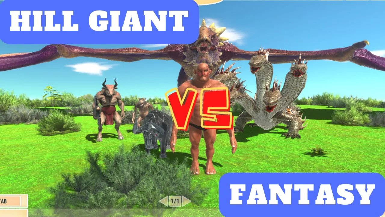 Hill Giant vs Fantasy Units - Animal Revolt Battle Simulator