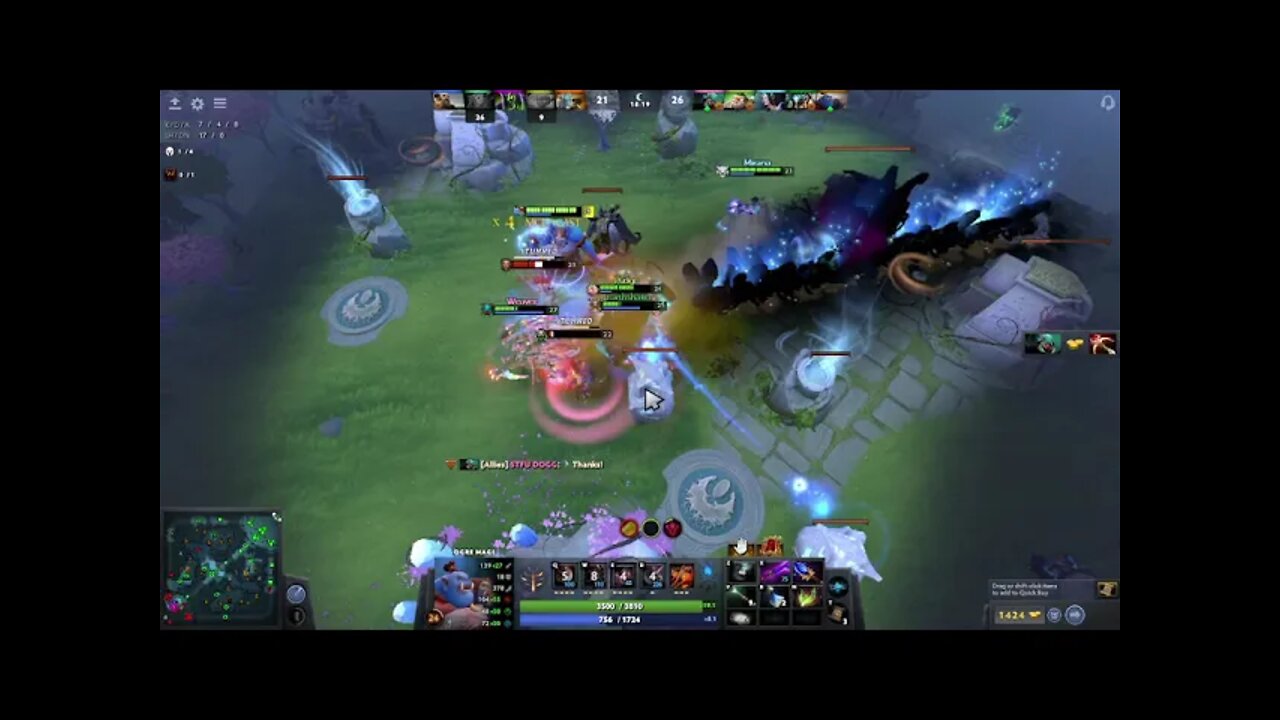 Dota 2 - My Team bring my Ogre fly in 20min!!! Total Rape + Wipeout 5 enemy!