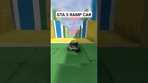 Did the ramp car cross the mega ramp? GTA 5 #shorts