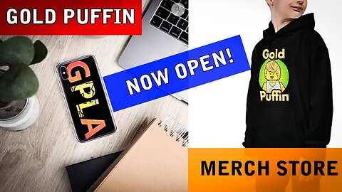 Merch Shop Launch - Gold Puffin Merchandise Store NOW OPEN