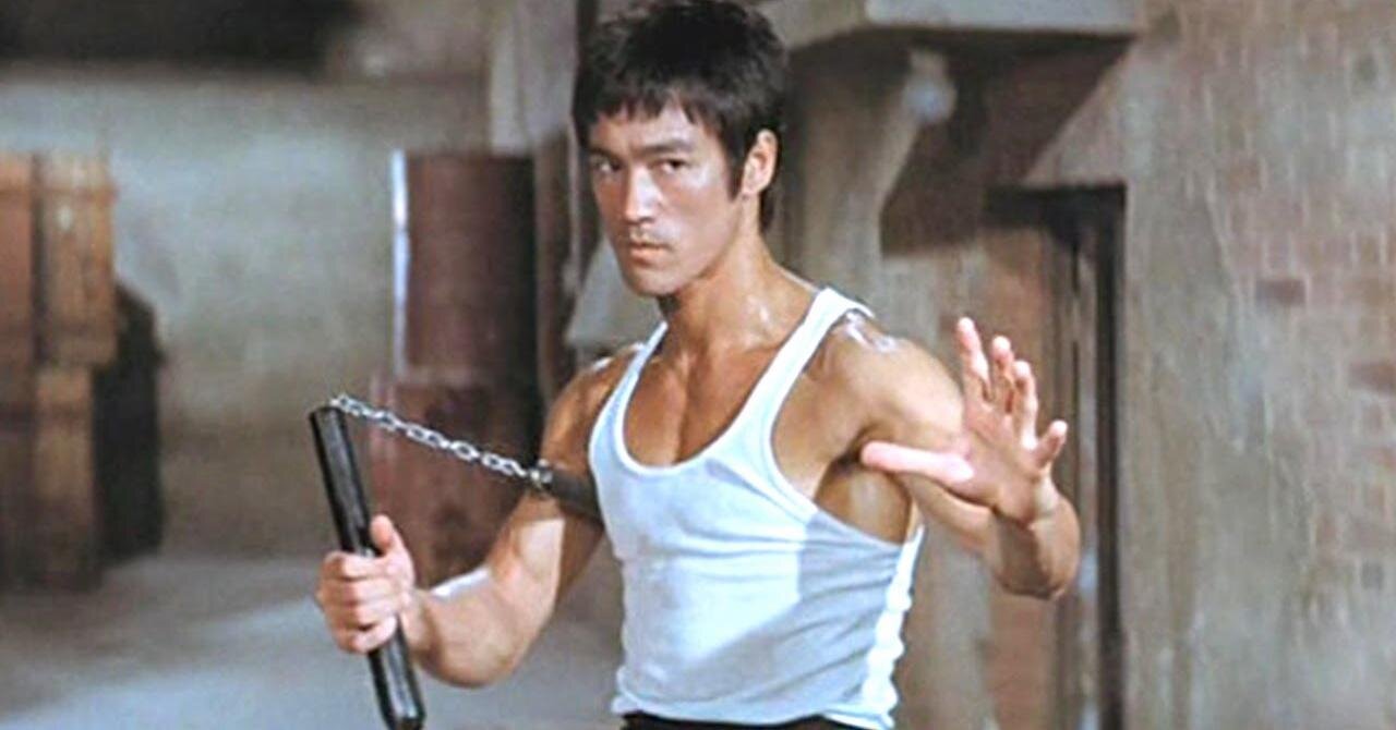 BRUCE LEE Y LA TECNICA DE LA "NUNCHAKU"