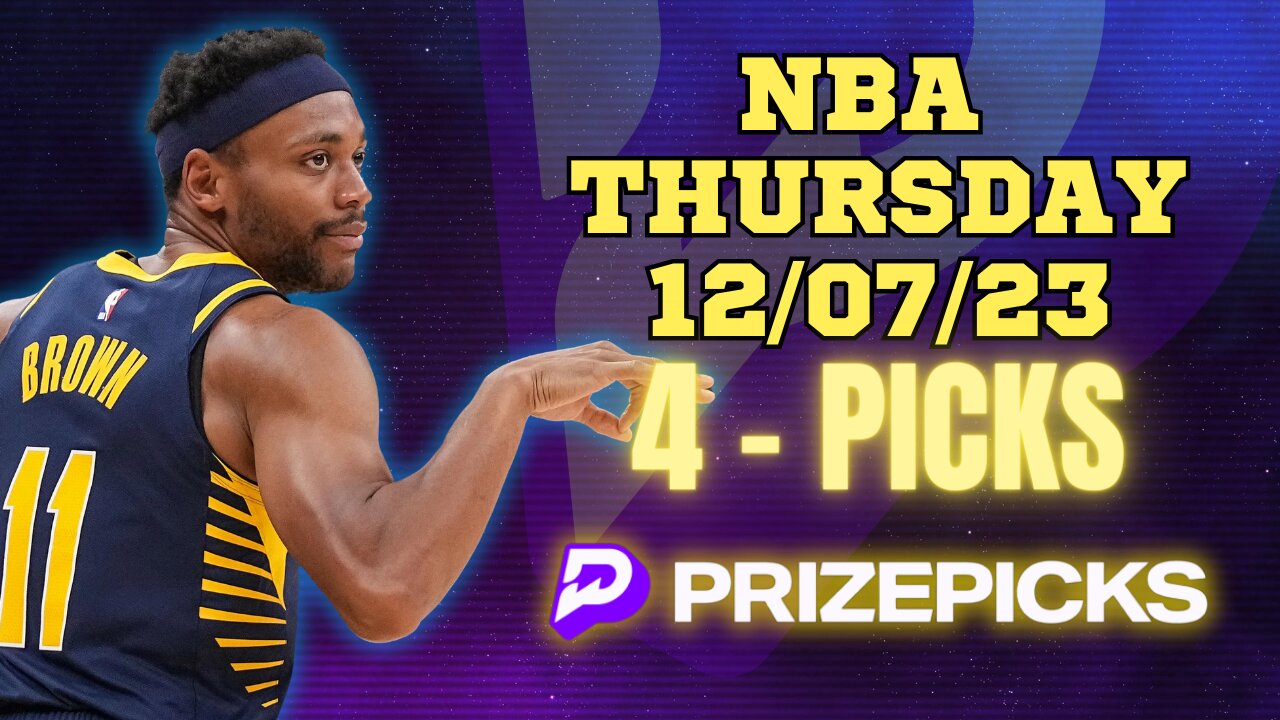 #PRIZEPICKS | BEST PICKS #NBA THURSDAY | 12/07/2023 | TODAY | BEST BETS | #BASKETBALL | PROP BETS