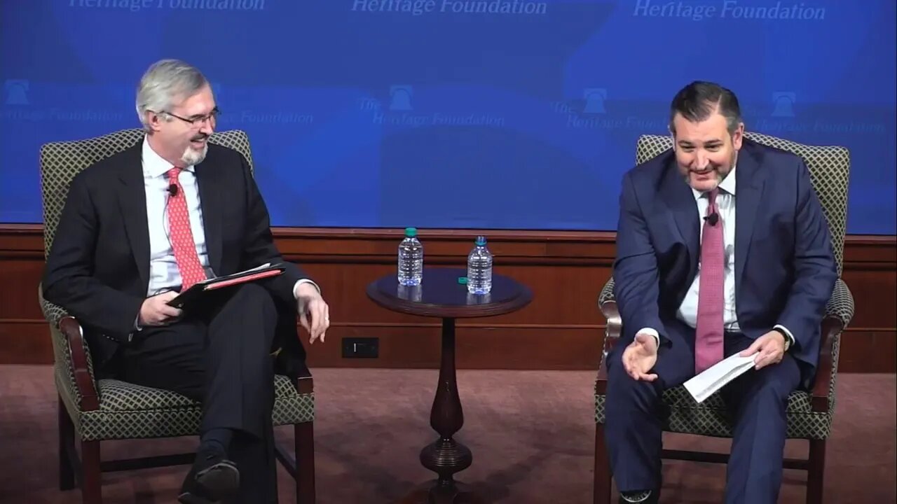 Sen. Cruz at the Heritage Foundation Discussing Democrats Partisanship During Impeachment Process