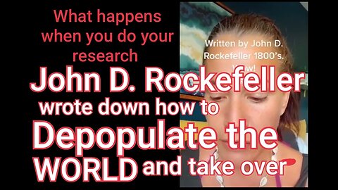 Women discovers JD Rockefellers plans