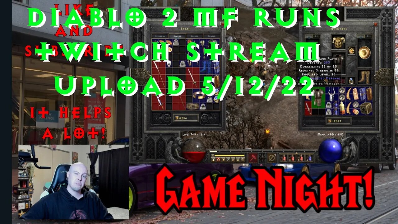 Magic Finding, Gull Dagger Gambling | Diablo 2 Resurrected Twitch Live Stream 5/12/22