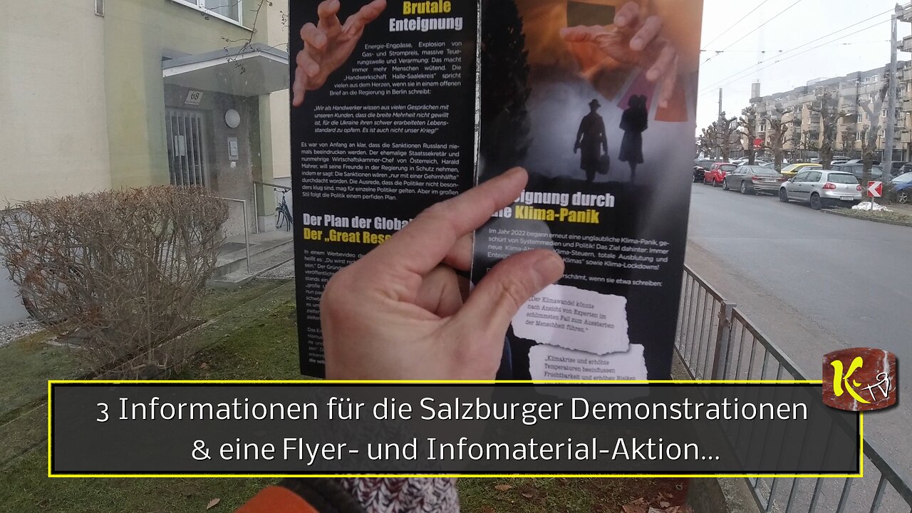 3 Informationen für die Salzburger Demonstrationen & eine Flyer- und Infomaterial-Aktion