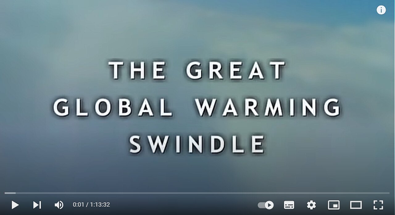 THE GREAT (Human Caused) GLOBAL WARMING SWINDLE