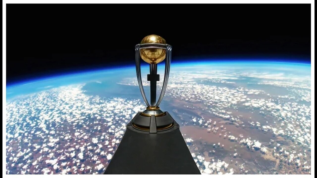 ICC Men's Cricket World Cup Trophy Tour 2023 launches into space 🚀