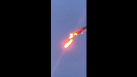 russian drone engulfed in flames