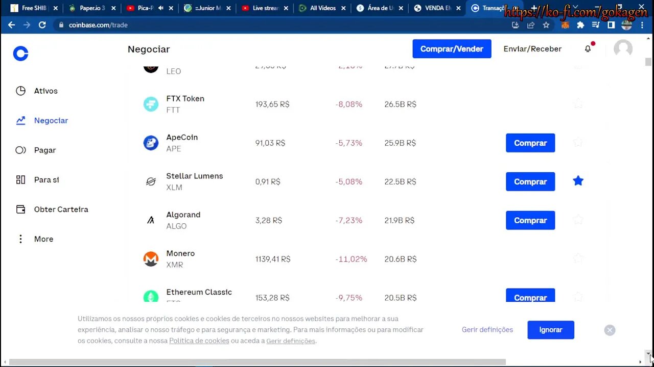 estrategia vencedora coinbase lista de moedas pt1