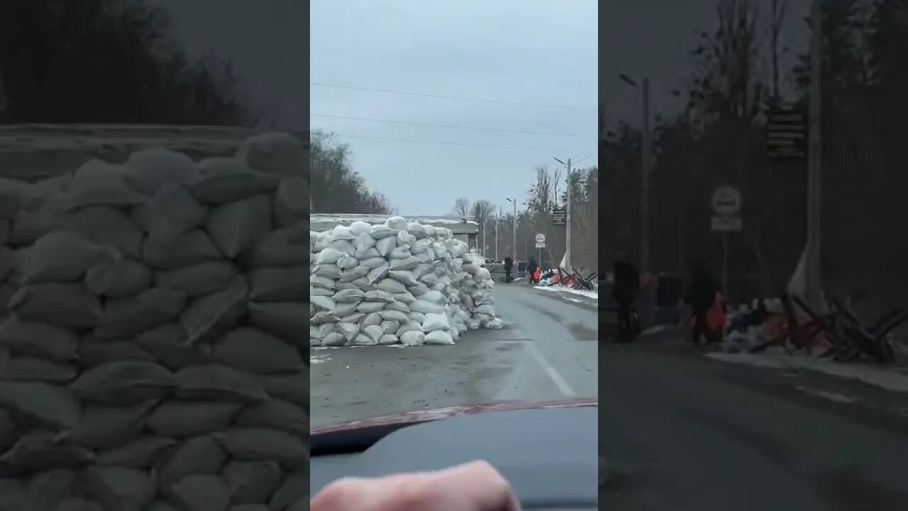 Ukraine Now: Driving Through A Checkpoint In Ukraine (Блок Пост) 🇺🇦