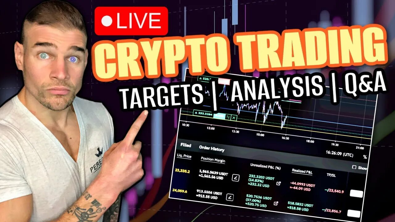 🔴 LIVE - TRADING | ANALYSIS TARGETS Q&A BITCOIN STOCKS FOREX