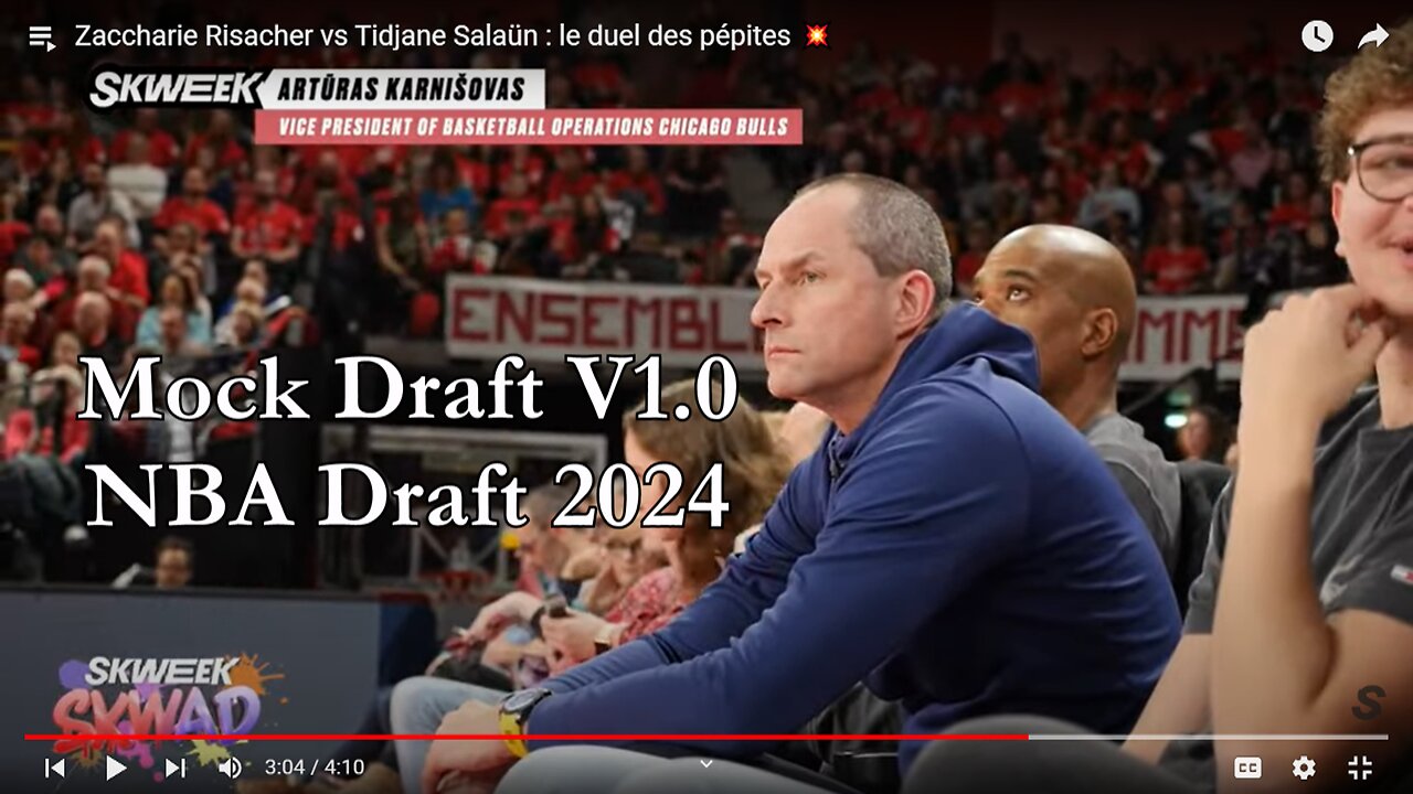 Mock Draft V1.0 (2 Rounds) | 2024 NBA Draft