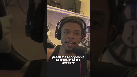 Poverty comes from the amount of things you allow them to distract you with ￼