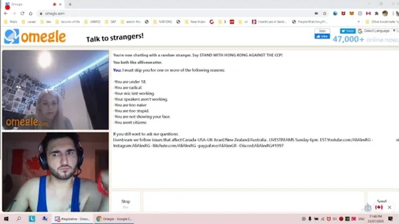 random omegle conversations: The world's first attractive feminist