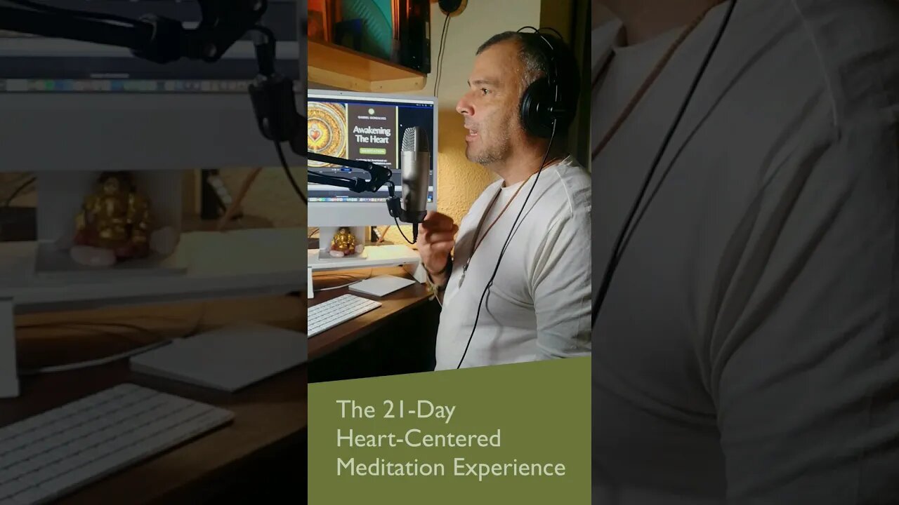 Behind the scenes recording 21 guided meditations #heartawakening #meditation #heartcoherence