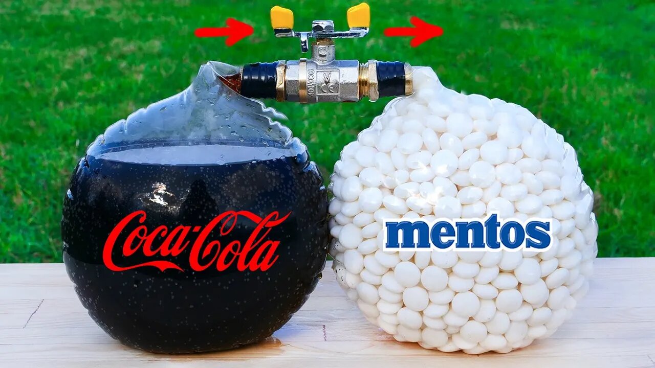 Will the balloons explode? A lot of Mentos and Coke