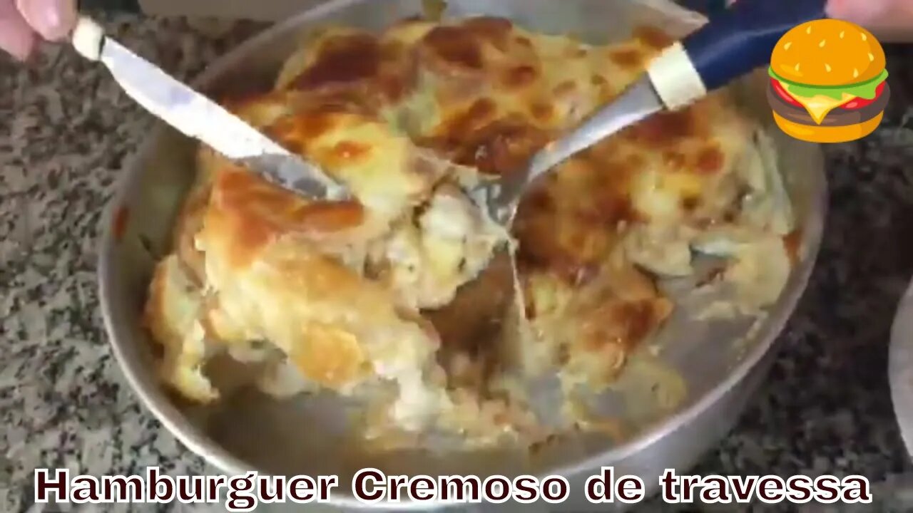 O MELHOR HAMBURGUER CASEIRO CREMOSO E DE TRAVESSA