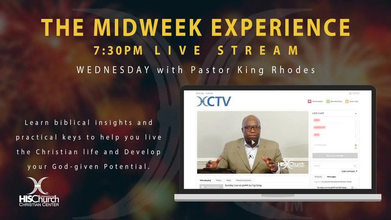 His Church MIDWEEK Experience Live 7:30PM 02/10/2021