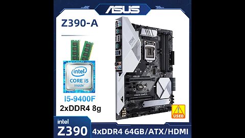 Motherboard kit ASUS PRIME Z390-A + i5 9400f CPU